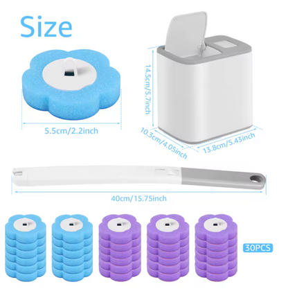 CleanDrop™ – Inteligentny zestaw do czyszczenia WC z jednorazowymi główkami.