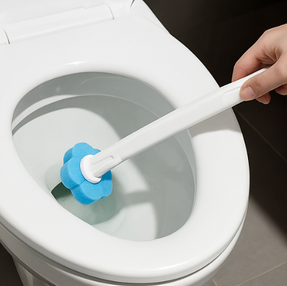 CleanDrop™ – Inteligentny zestaw do czyszczenia WC z jednorazowymi główkami.